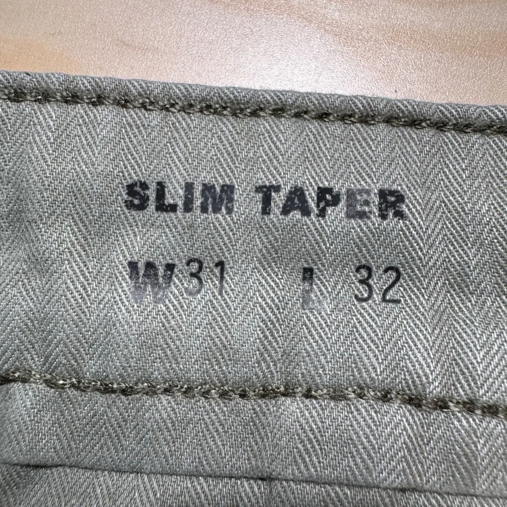 Levi's XX Chino Slim‎ Taper 31x32 Green Stretch Mens Pants  Khaki Garment Dyed